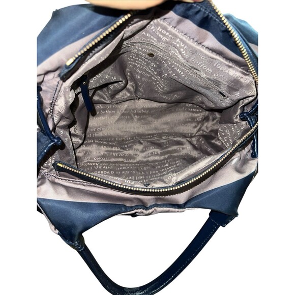 Kate Spade NY Striped Navy Blue Shoulder Bag - Picture 10 of 15